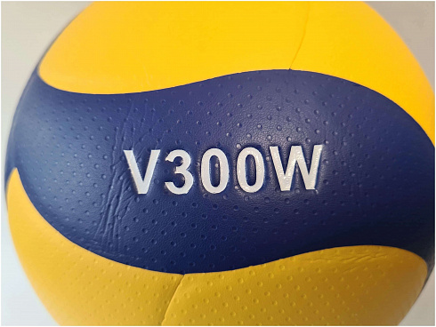 Волейбольный мяч Mikasa V300W р.5  желтый-синий